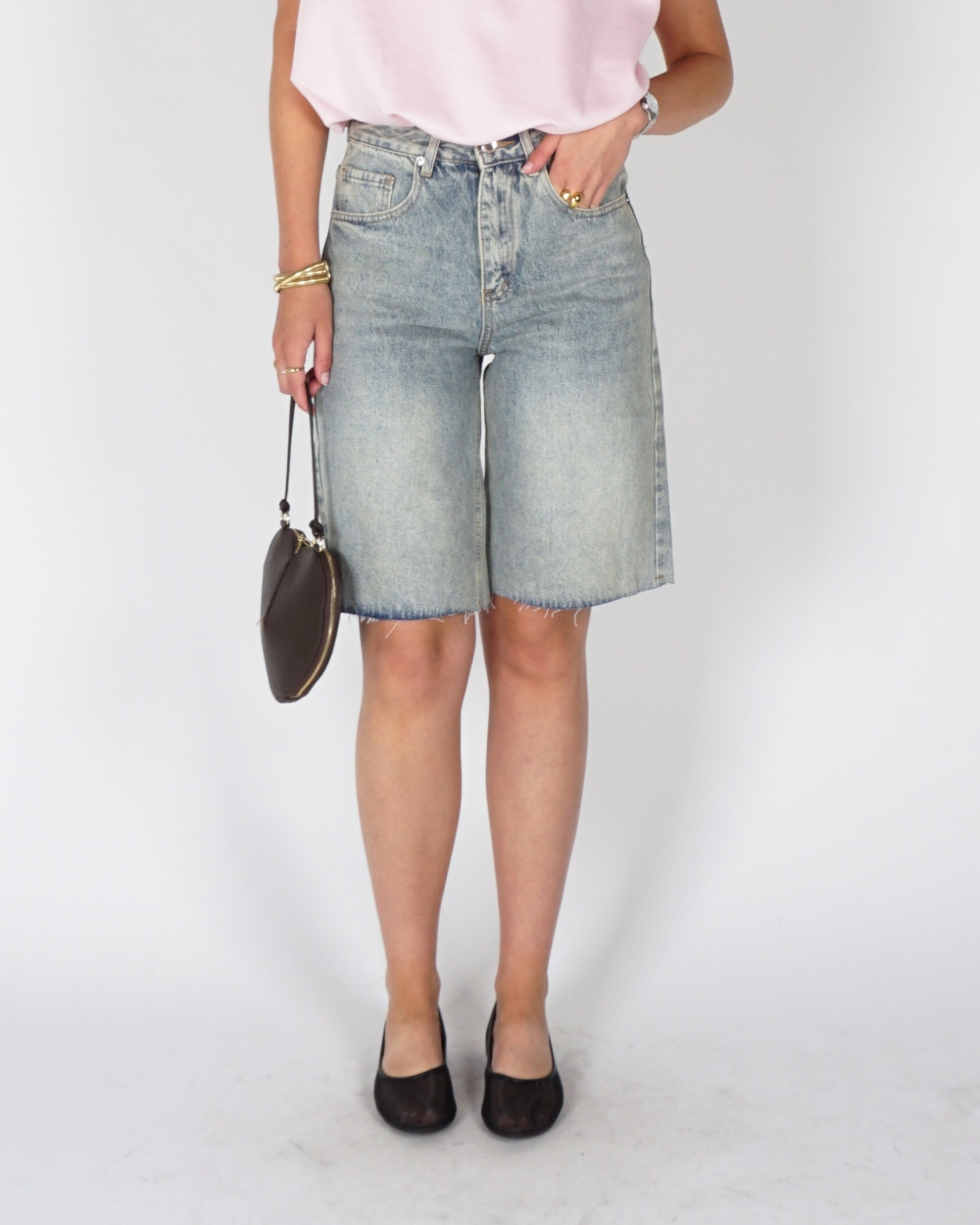 DENIM BERMUDA DIRTY WASH 