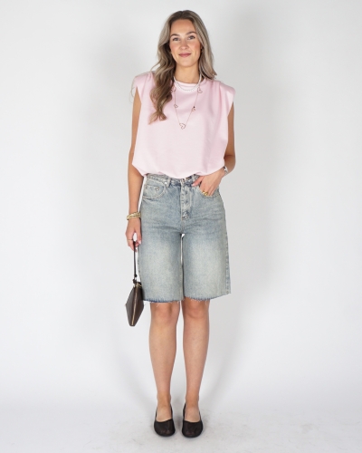 DENIM BERMUDA DIRTY WASH 