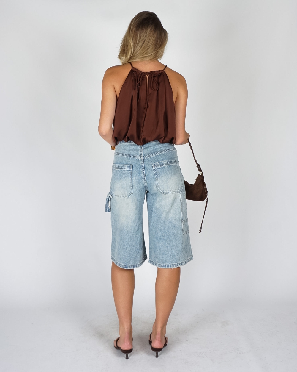 DENIM BERMUDA MET CARGO DETAIL