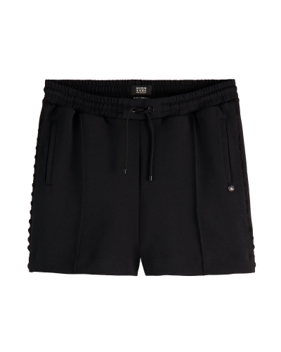 Scotch & Soda RUFFLED SWEAT SHORT ZWART