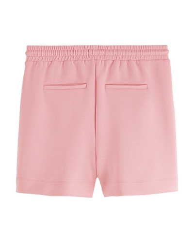 RUFFLED SWEAT SHORT ROZE