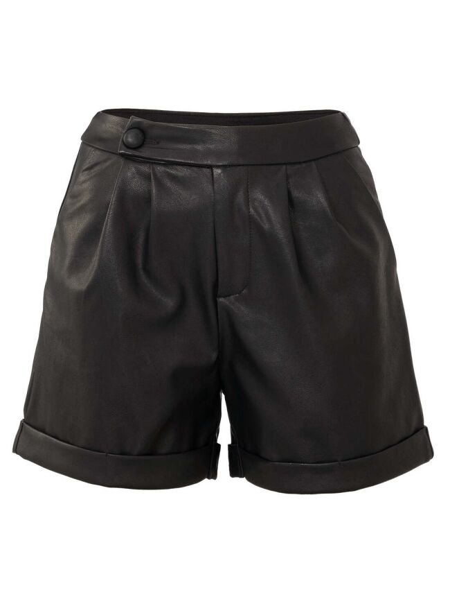 PU SHORT BLAKE ZWART