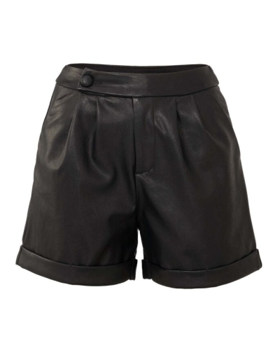 PU SHORT BLAKE ZWART