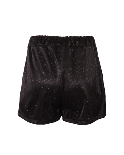 GLITTER SKORT ISA ZWART