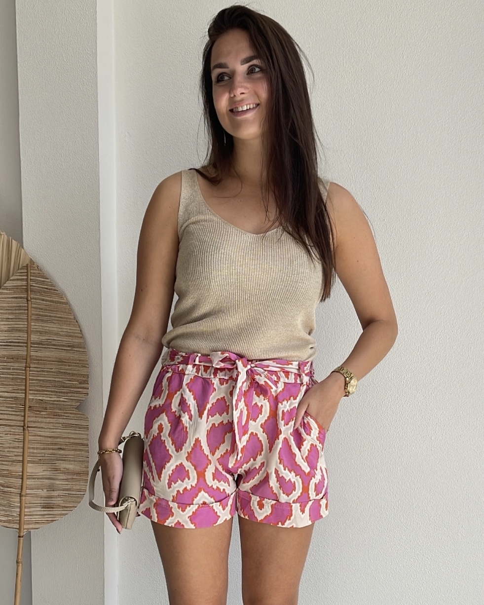 SHORT SEM BEIGE