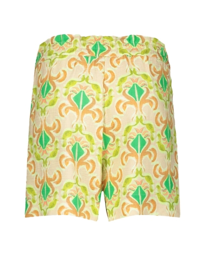 SHORT MET PRINT GROEN