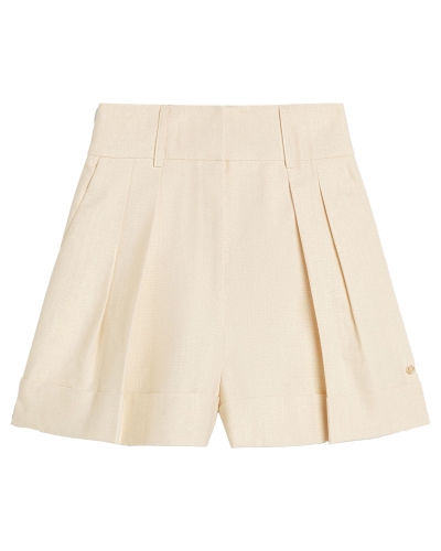 SHORT MET GLITTER ECRU