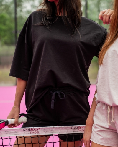 SHORT COMFY CLUB ZWART
