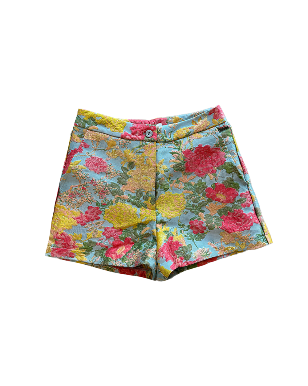 FLOWER SHORT BLAUW KORAAL
