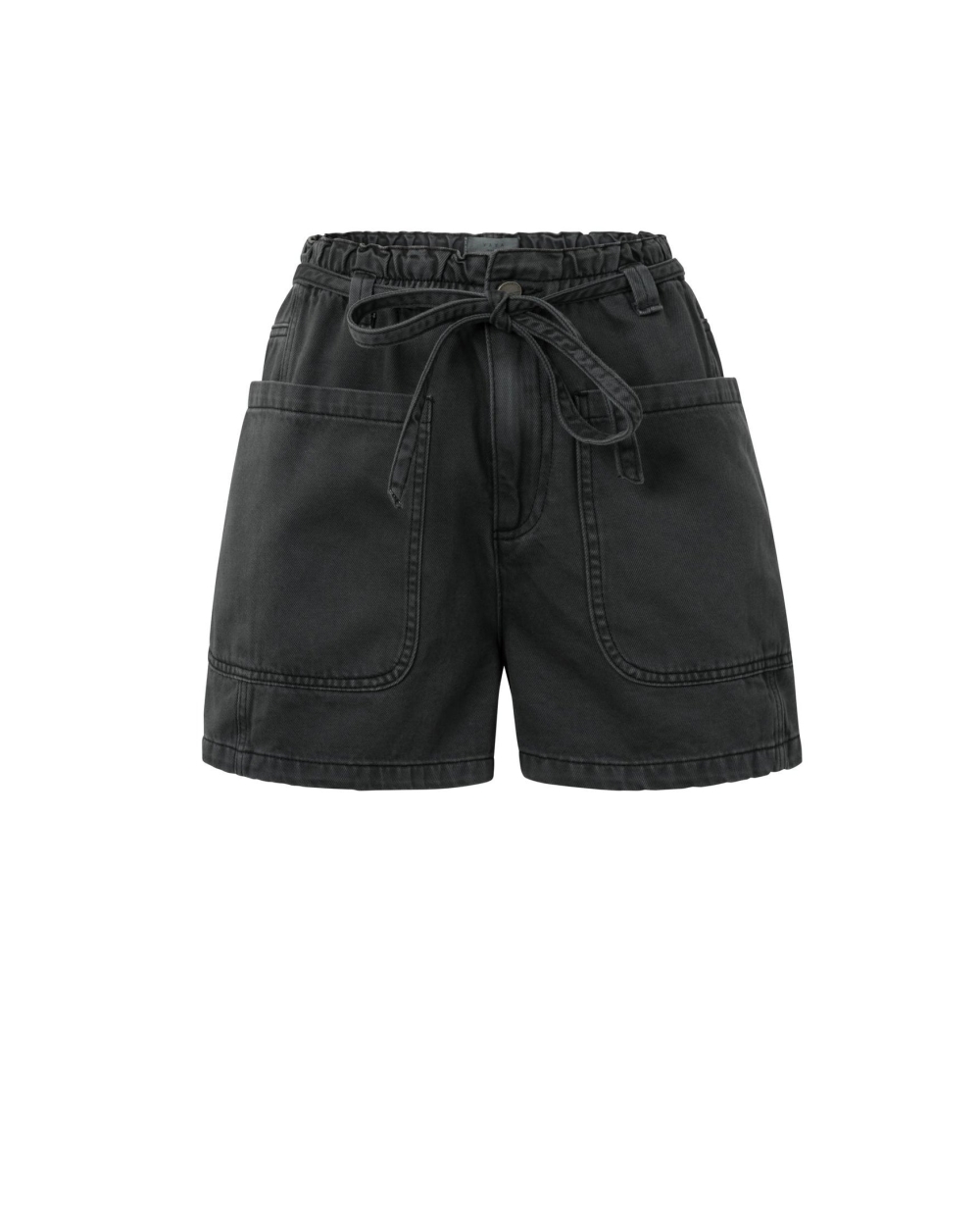 HIGH-WAIST SHORT MET ZAKKEN ZWART