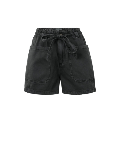 HIGH-WAIST SHORT MET ZAKKEN ZWART