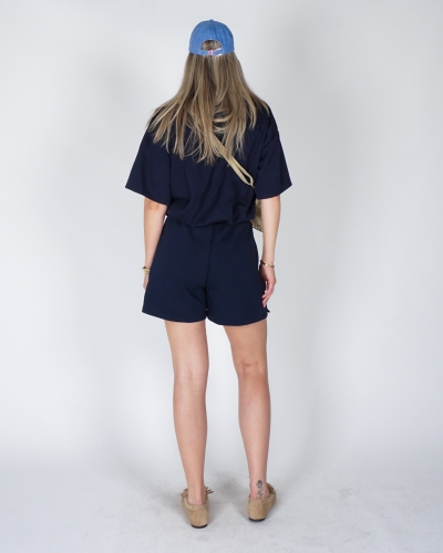 BALLON SWEAT SHORT DONKERBLAUW