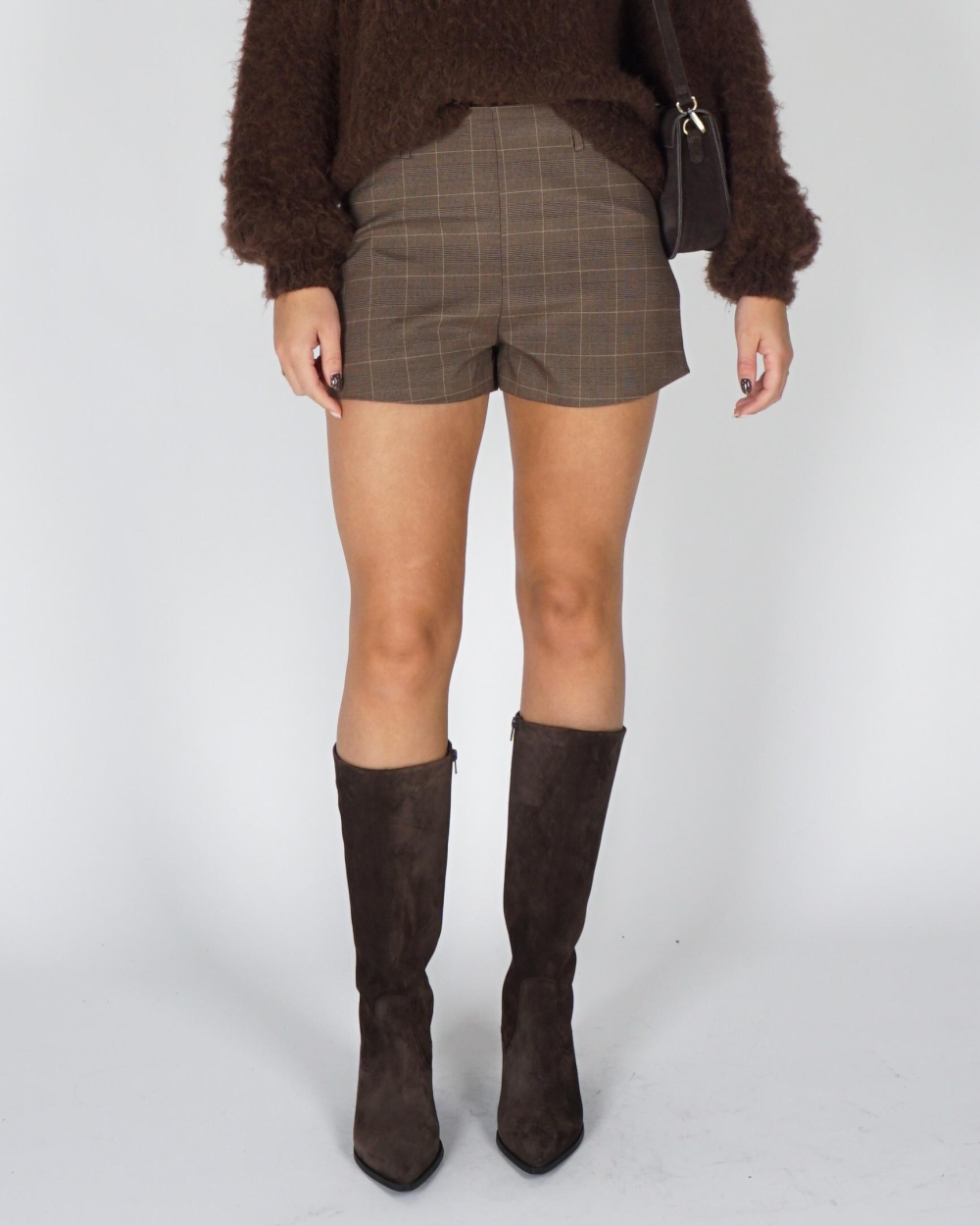 Gossip CHECK SHORT MEIKE Bruin