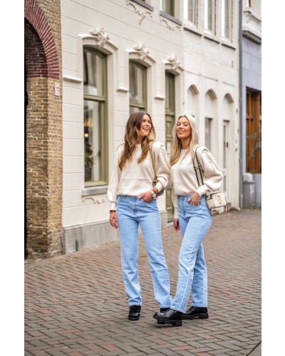 Gossip LAYLA STRAIGHT LEG JEANS MET FIJNE PRINT