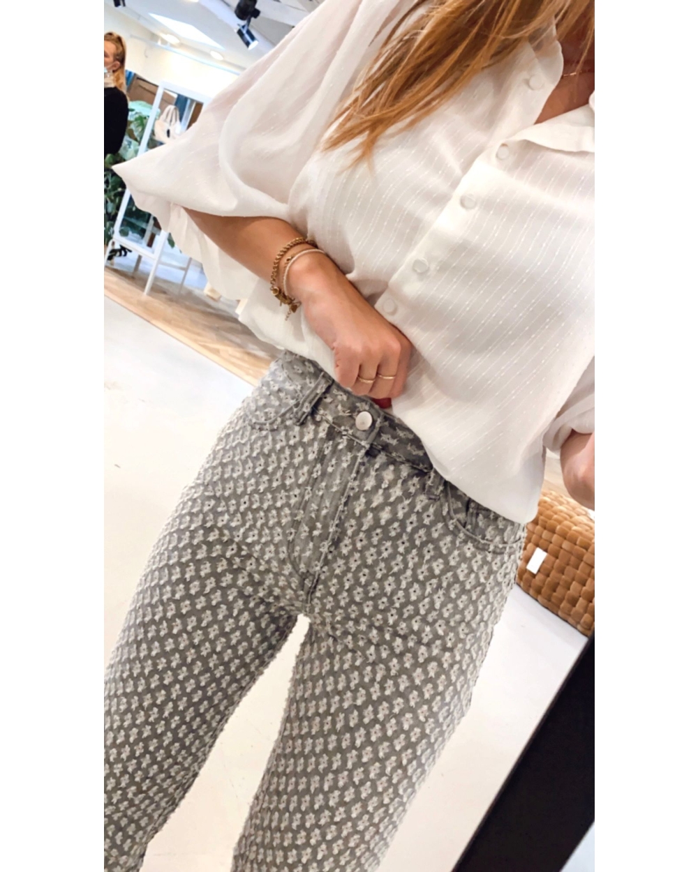 LAYLA STRAIGHT LEG JEANS GRIJS