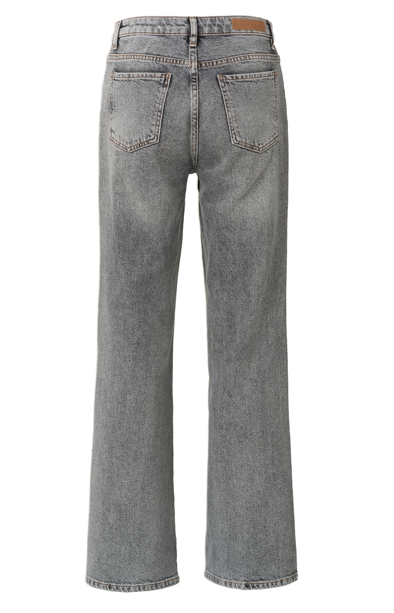 WIDE FLARE DENIM WASHED GREY