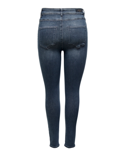 MILA HIGH WAIST SKINNY JEANS DONKERBLAUW