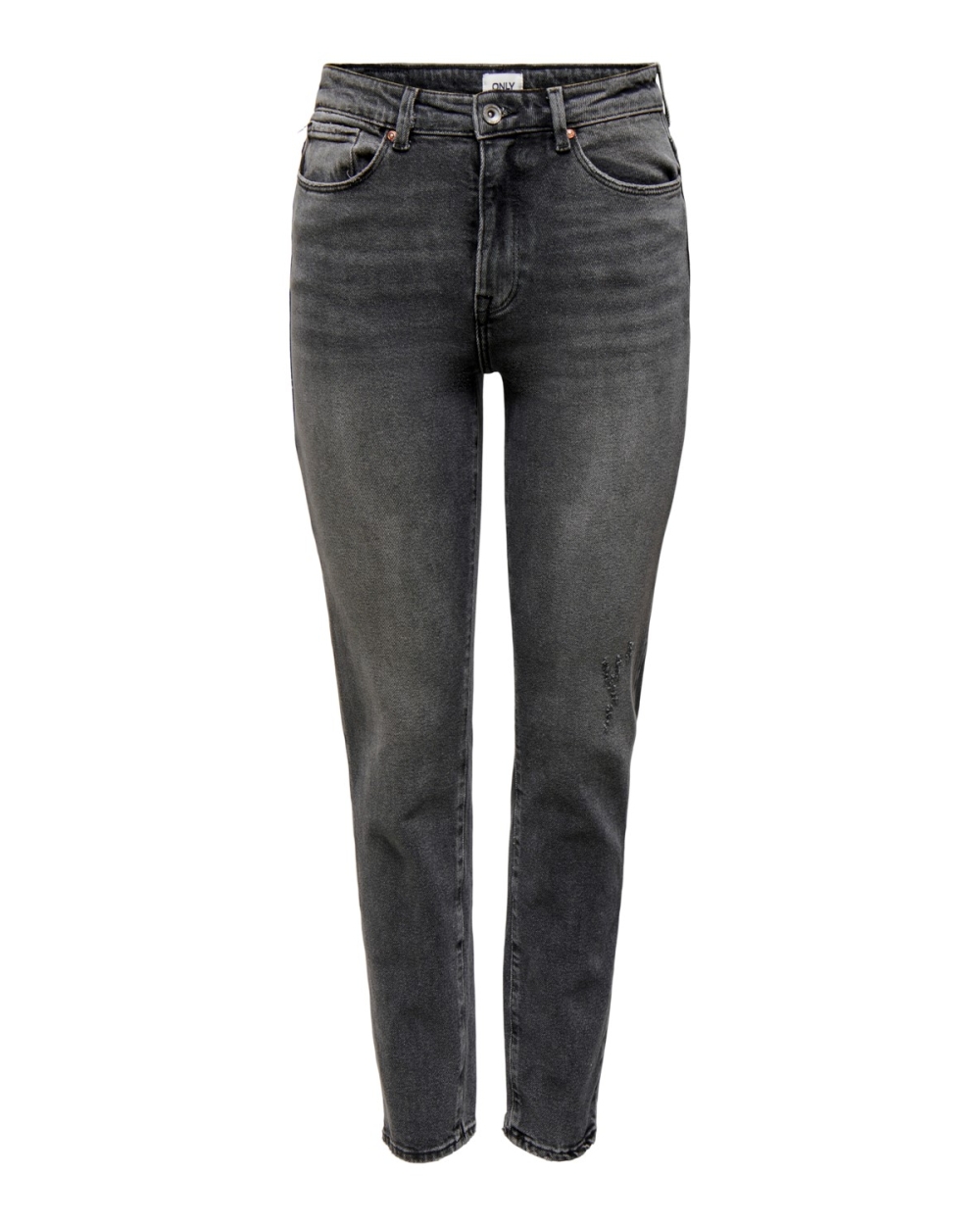 EMILY STRETCH HW JEANS DARK GREY DENIM