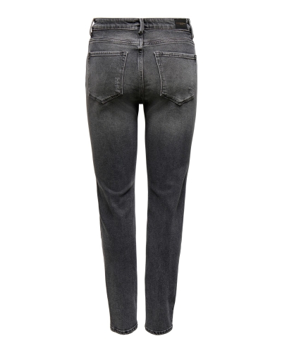 EMILY STRETCH HW JEANS DARK GREY DENIM