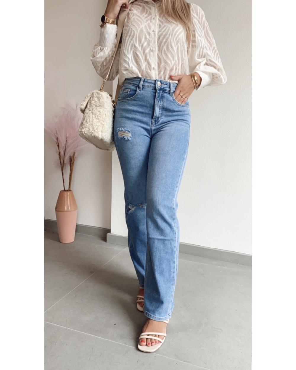 MOLLIE JEANS DENIM BLUE