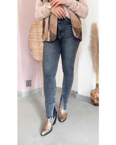 Gossip Gossip Jeans SKINNY JEANS MET SPLIT Zwart