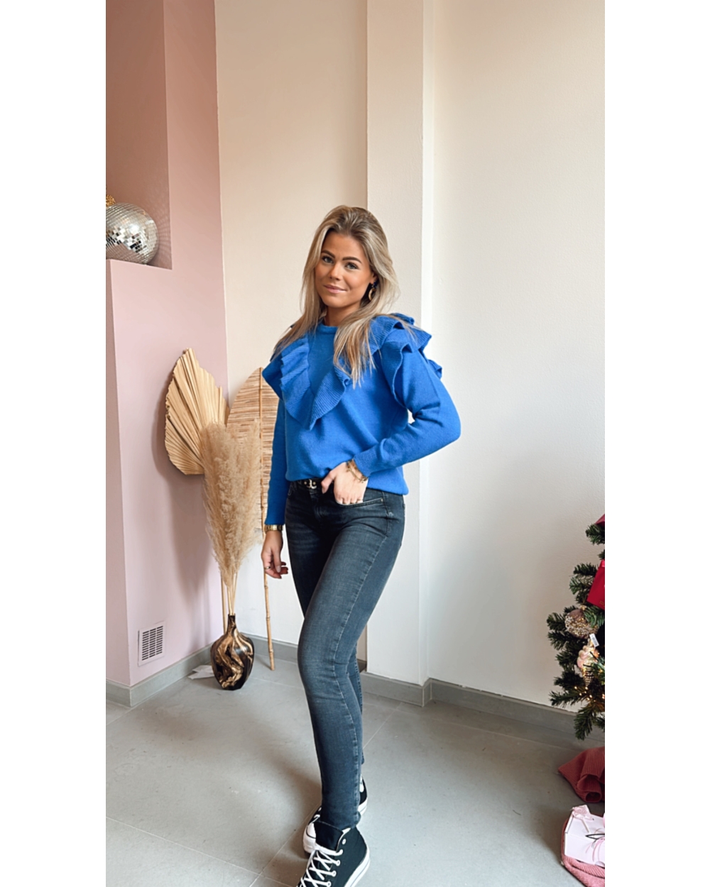 BLUSH MID SK JEANS BLACK