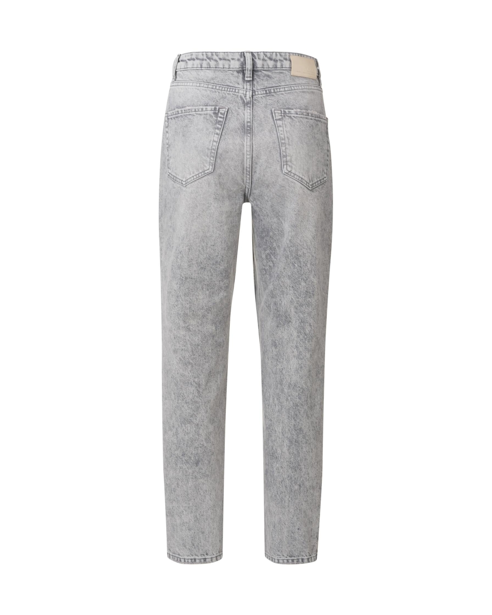 BOYFRIEND JEANS MET STEEKZAKKEN GRIJS