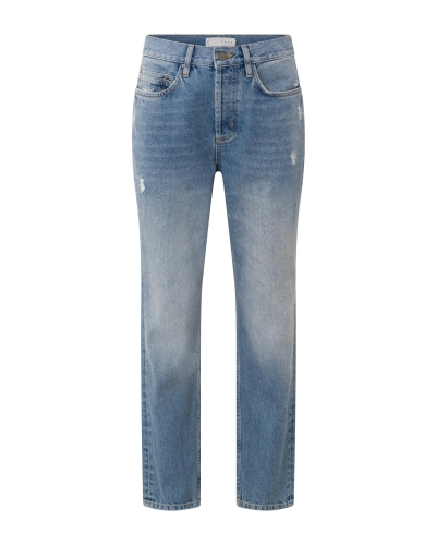 YAYA HIGH WAIST STRAIGHT LEG DENIM BLUE