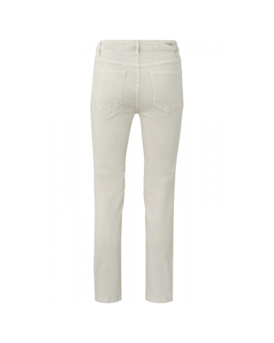 DENIM JEANS MET RECHTE PIJP BEIGE