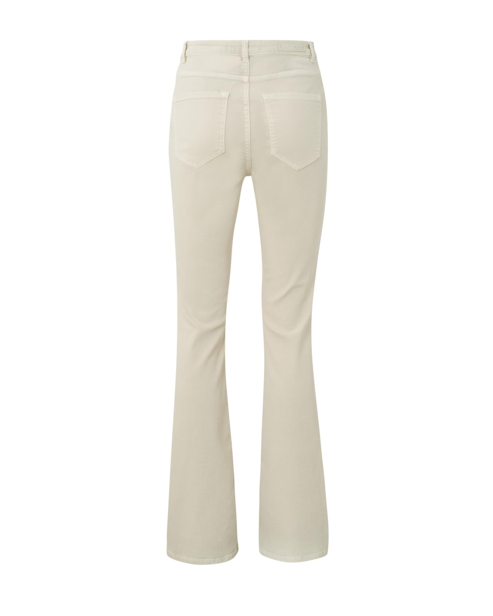 FLARED DENIM HIGH WAIST 32 INCH SAND