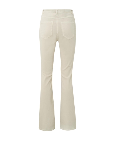 FLARED DENIM HIGH WAIST 32 INCH SAND