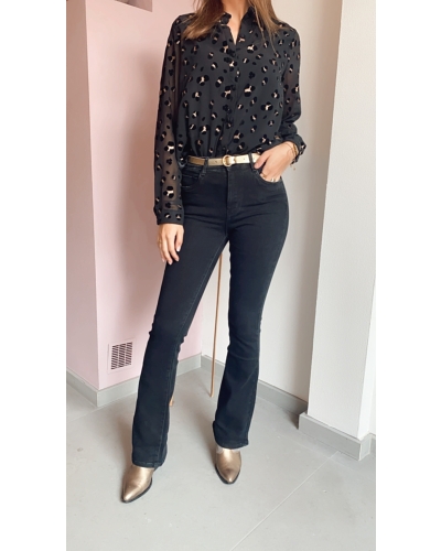ZWARTE FLARED JEANS