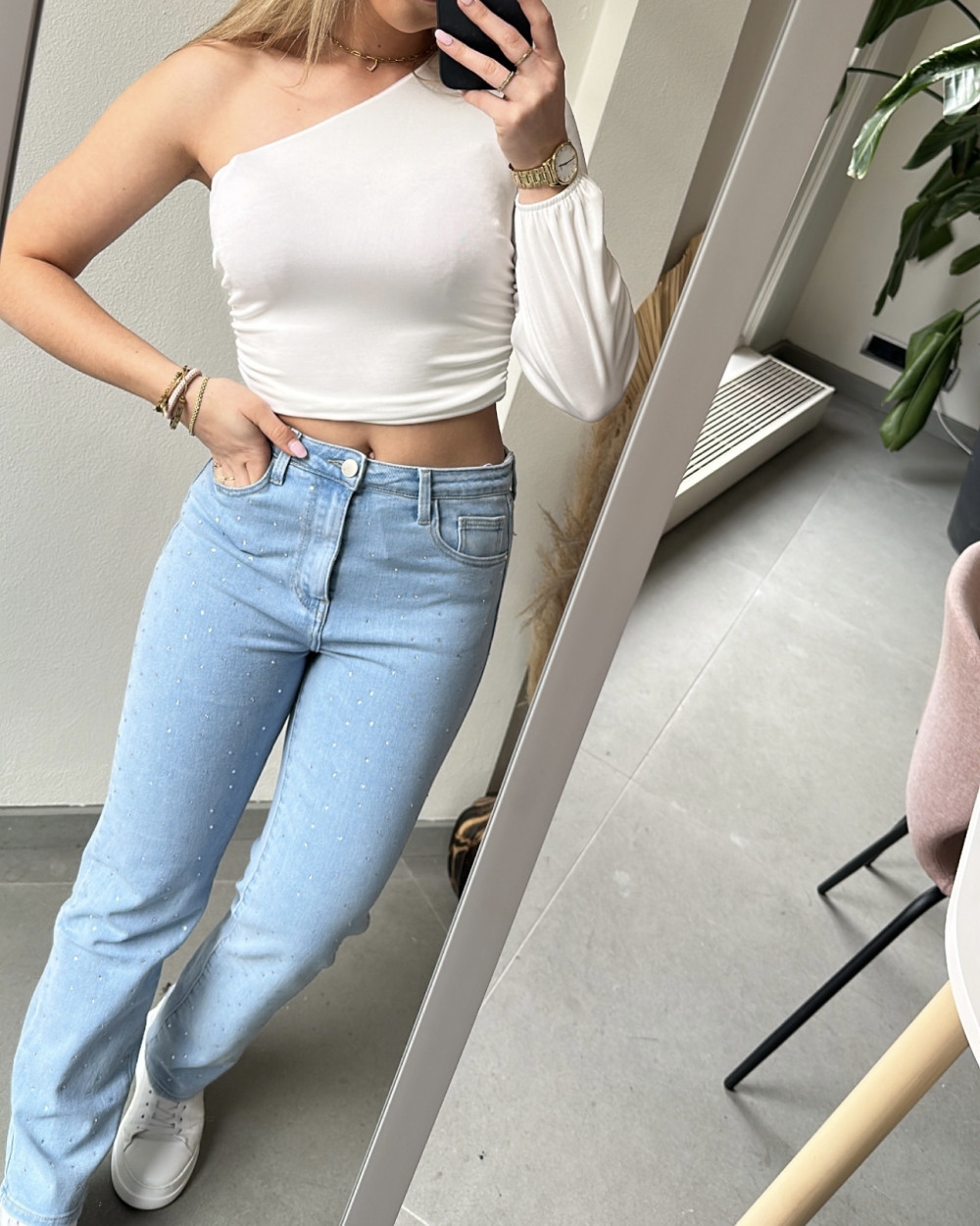 DIAMOND JEANS BLAUW