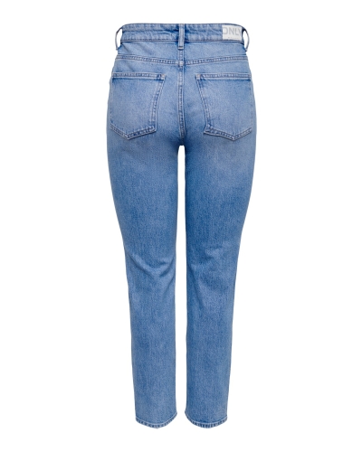 JEANS EMILY HW STR ANK DNM LIGHT BLUE