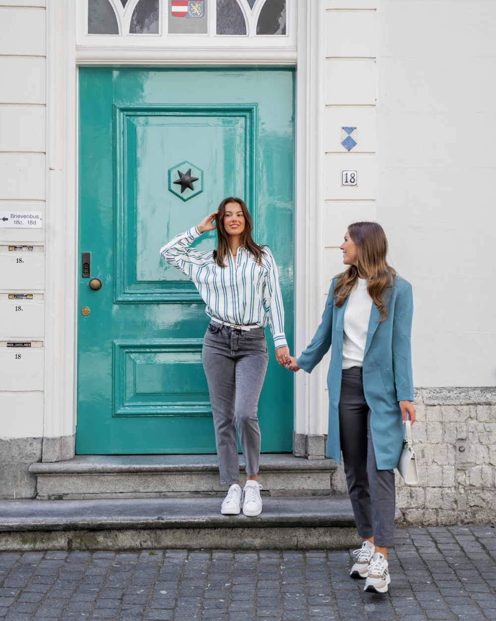 HIGH WAIST DENIM BROEK