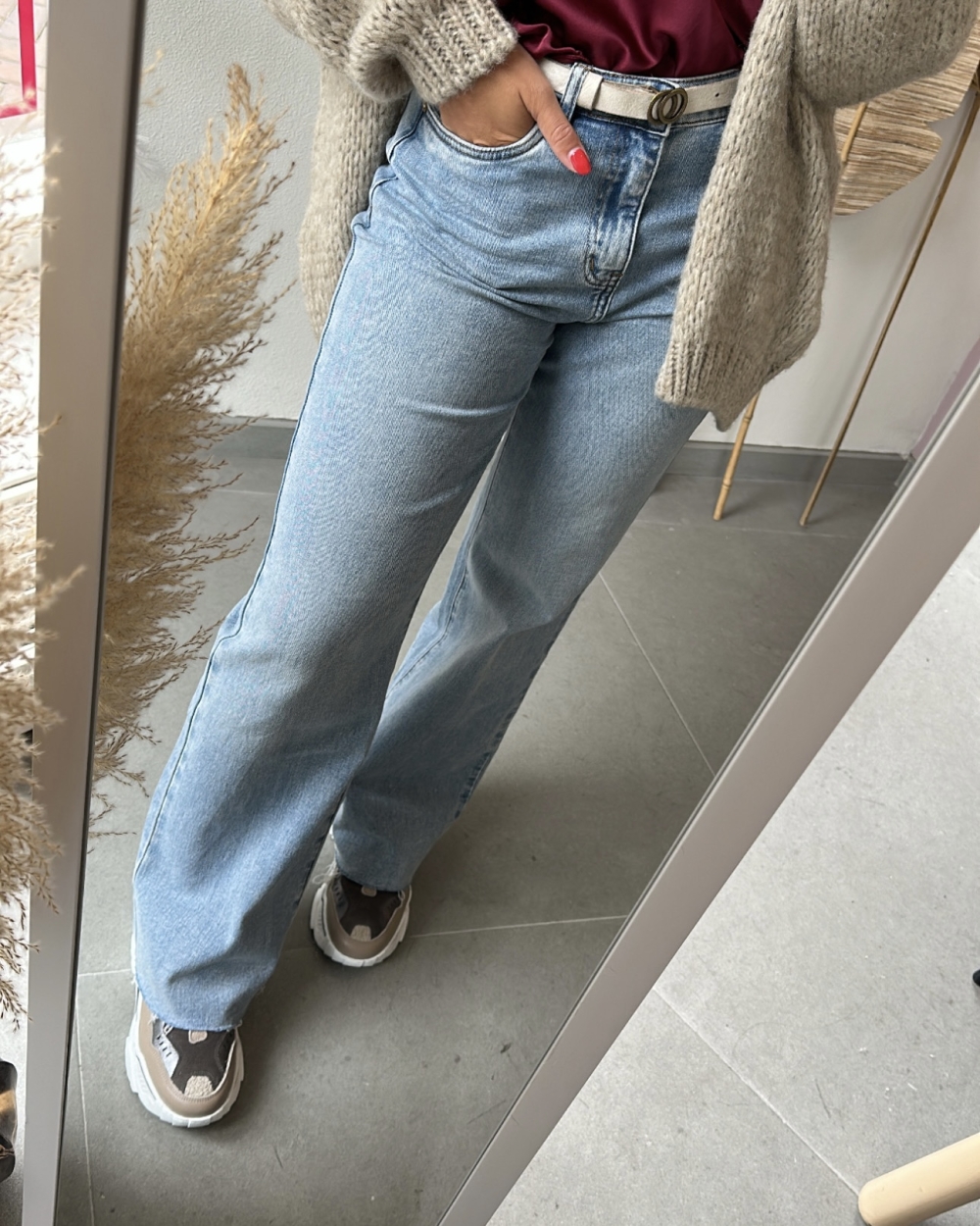 JEANS MADDY LICHTBLAUW 