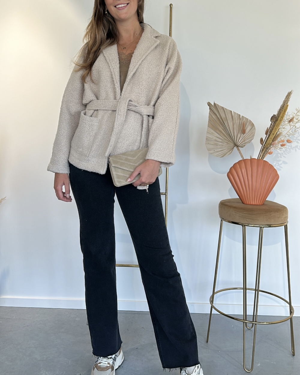 WIDE LEG JEANS IRIS ZWART