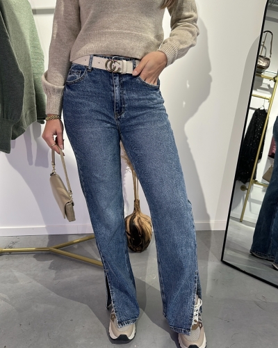 WIDE LEG JEANS BREGJE BLAUW