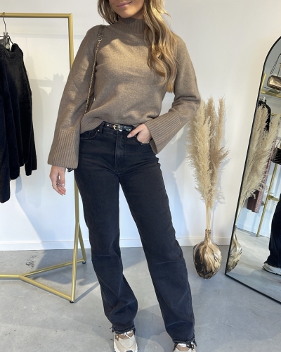 Gossip WIDE LEG JEANS ZWART
