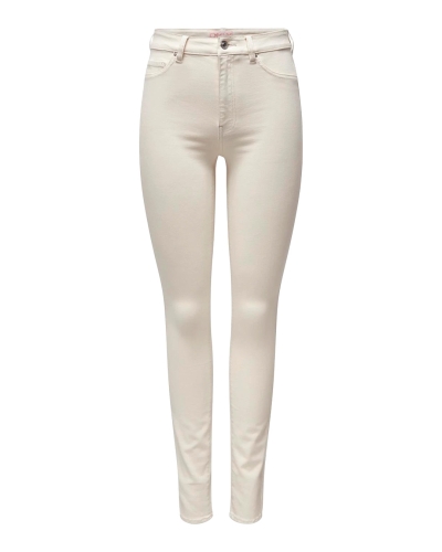 SKINNY JEANS ROSE ECRU