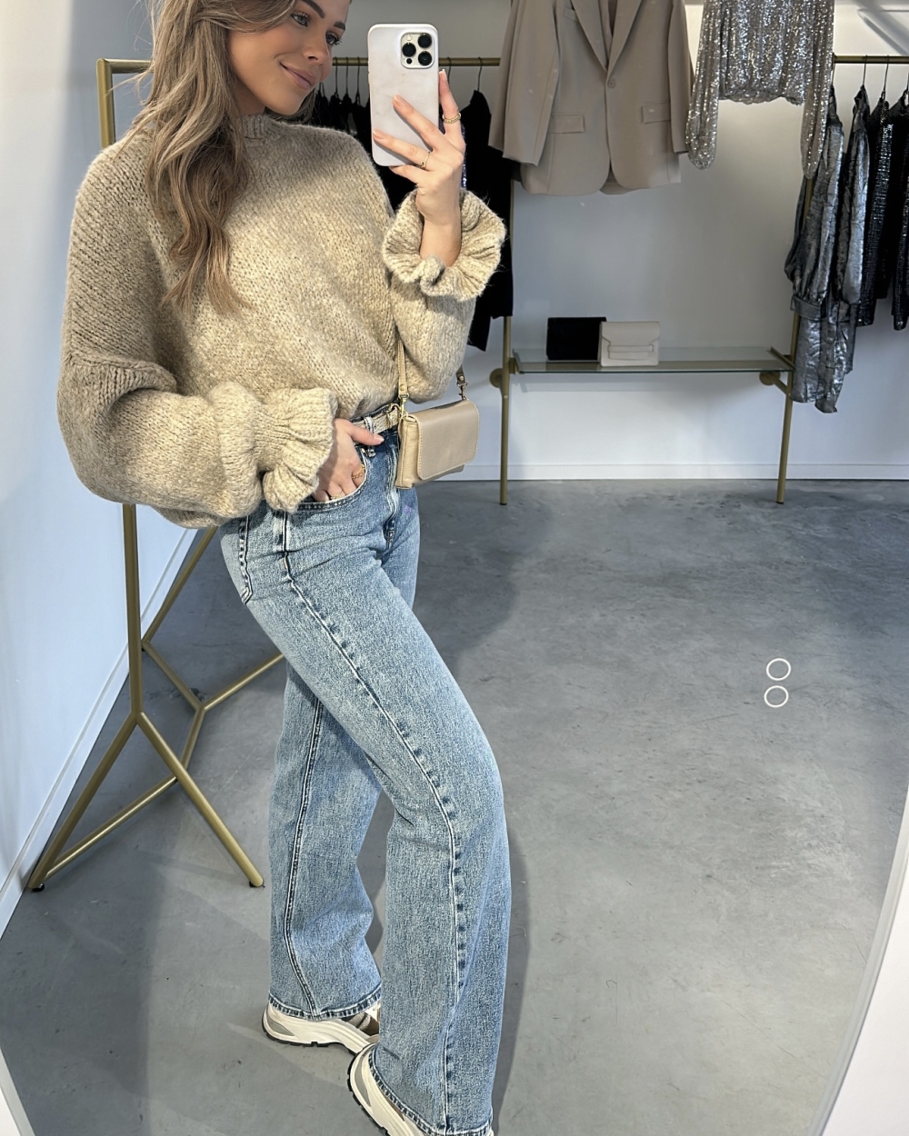 JEANS RIVER BLAUW