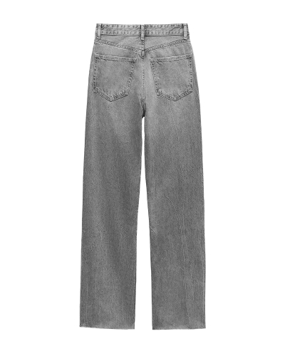 WIDE LEG JEANS GRIJS