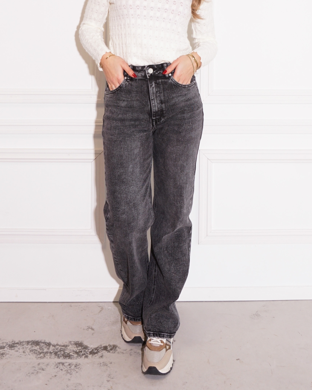 JEANS RIVER ZWART