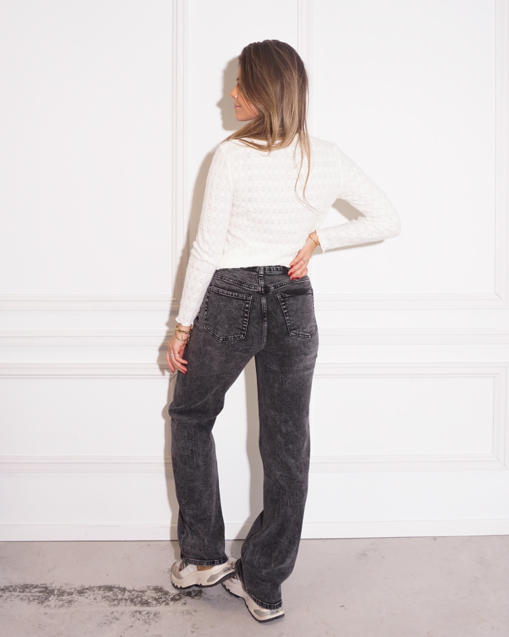 JEANS RIVER ZWART