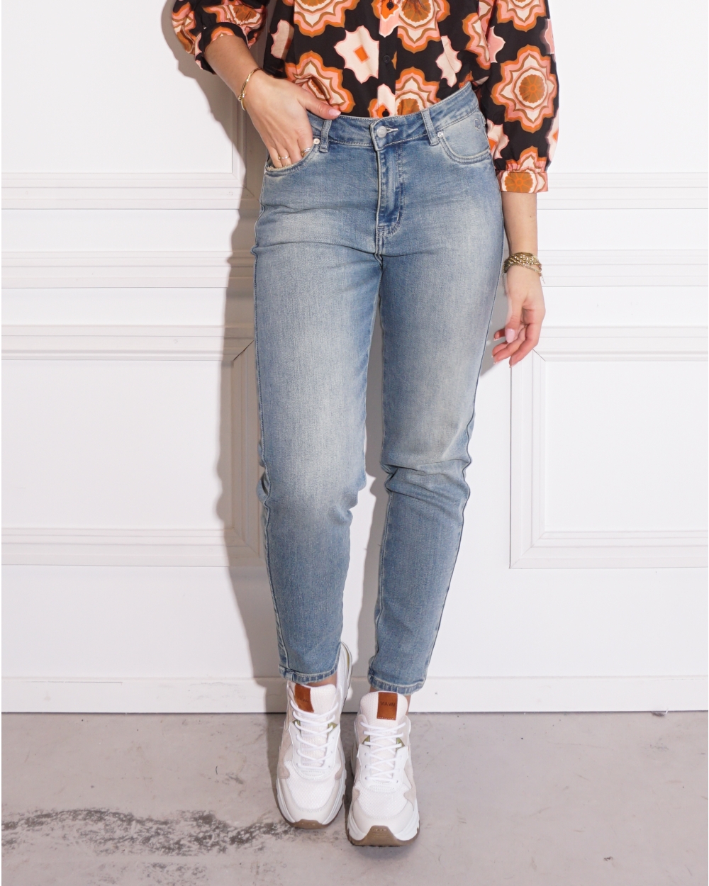 CHLOE JEANS VERWASSEN BLAUW