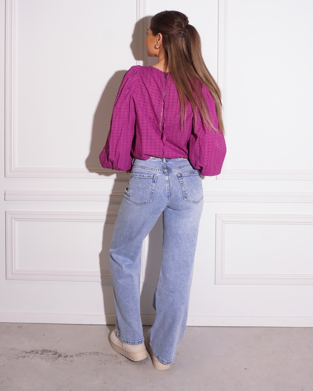 JEANS RIVER LICHTBLAUW