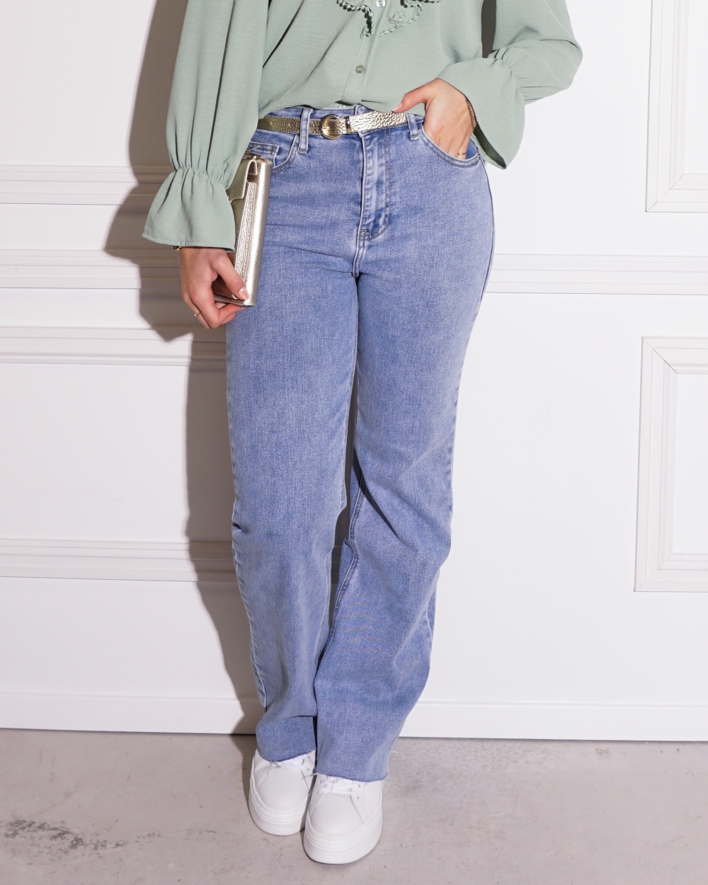 JEANS WL LOTTE BLAUW