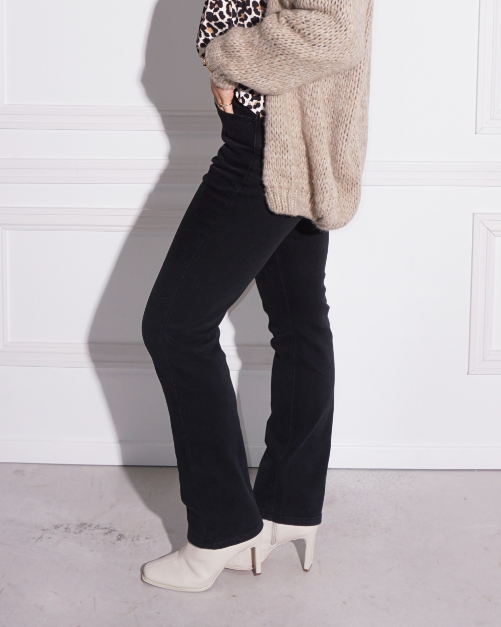  STRAIGHT JEANS CLARA ZWART