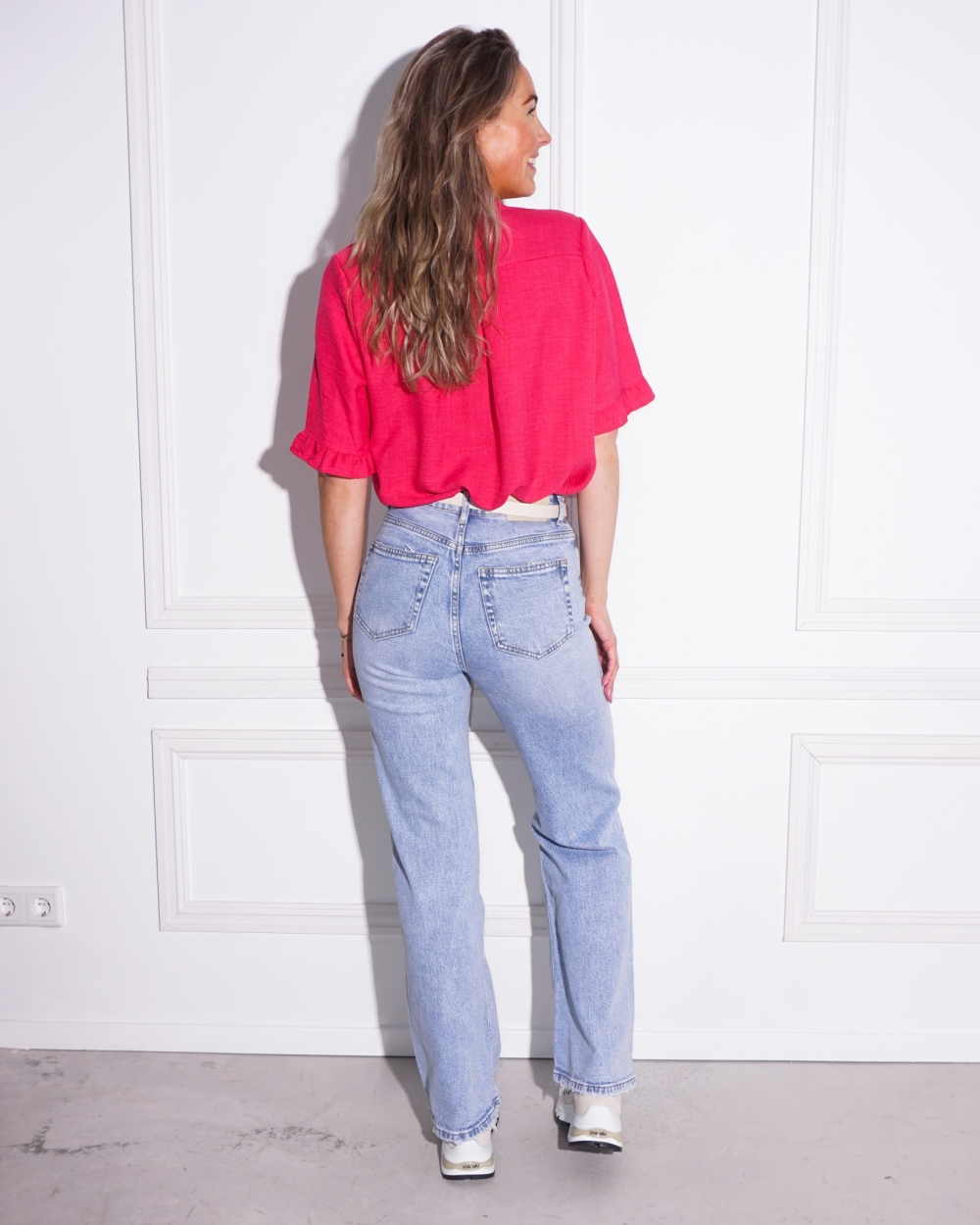 WIDE LEG JEANS ISABELLE BLAUW