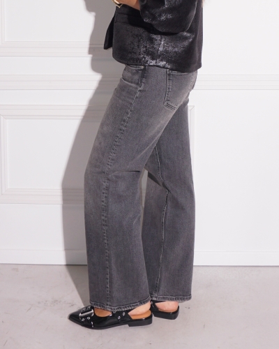 Only JEANS JUICY LW WIDE LEG GRIJS